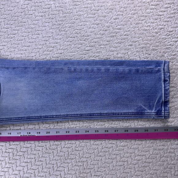 91 Cotton On Crop Slim Leg‎ Jeans Womens 30 Mid Rise Distressed Stretch Denim - Picture 11 of 16